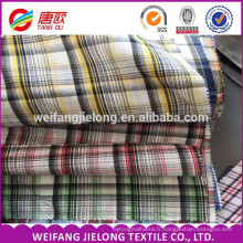 tissu de coton teint en fils de polyester teints tissu TC 100 fils de coton teints